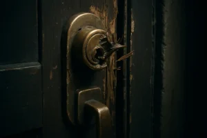 Comparación entre Cerraduras Comunes y Cerraduras de Alta Seguridad 22 Cerradura rota por un ladron